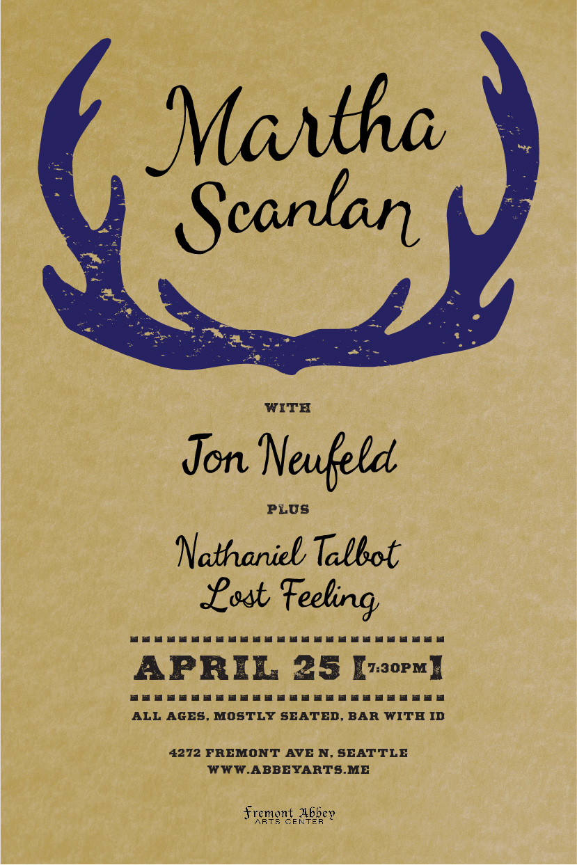Martha Scanlan Poster - Dark Blue